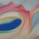 Dibujo abstracto en pastel