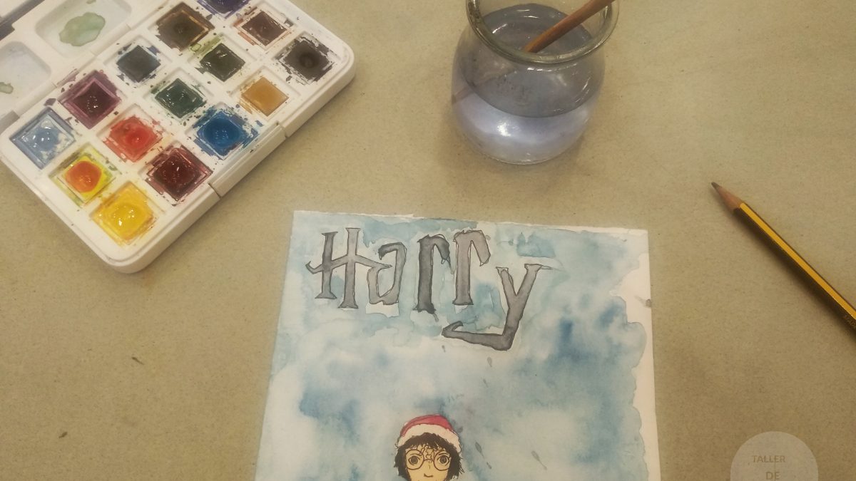 Postal de Harry Potter.