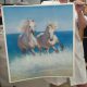 Caballos en el mar
